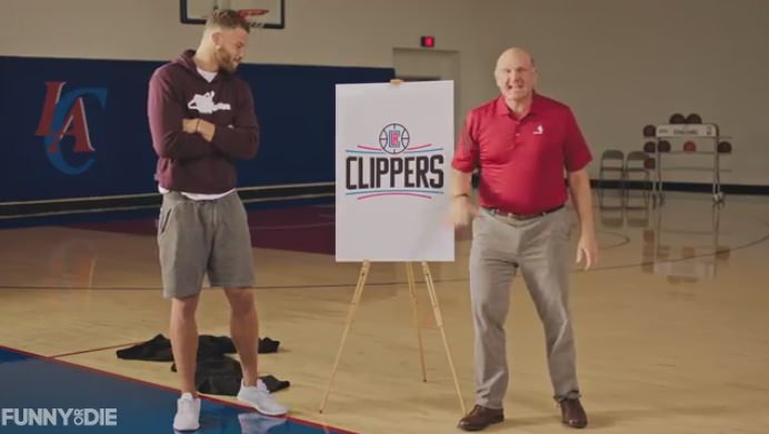 Steve Ballmer and Blake Griffin Reveal New Clippers Logo in a Funny Video