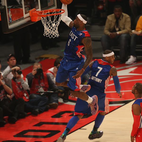 LeBron James #6 of the Eastern Conference All-Stars shoots during the 2013 NBA All-Star Game during All Star Weekend on February 17, 2013 at the Toyota Center in Houston, Texas.