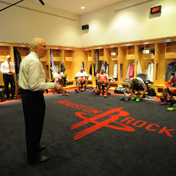 Head Coach Greg Popvich of the Western Conference All-Stars speaks to his team prior to the 2013 NBA All-Star Game on February 17, 2013 at Toyota Center in Houston, Texas.